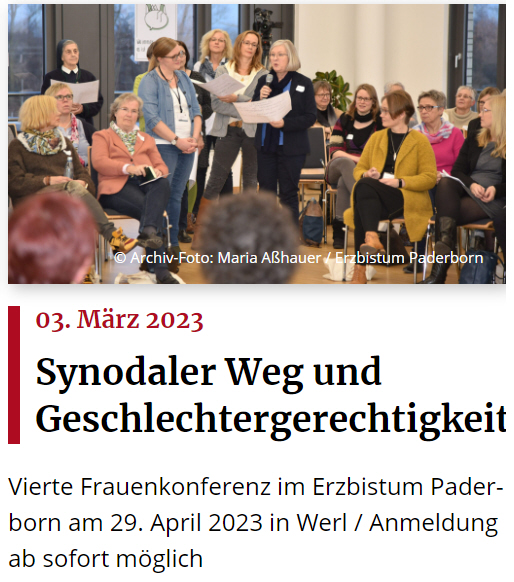 Read more about the article Synodaler Weg und Geschlechtergerechtigkeit
