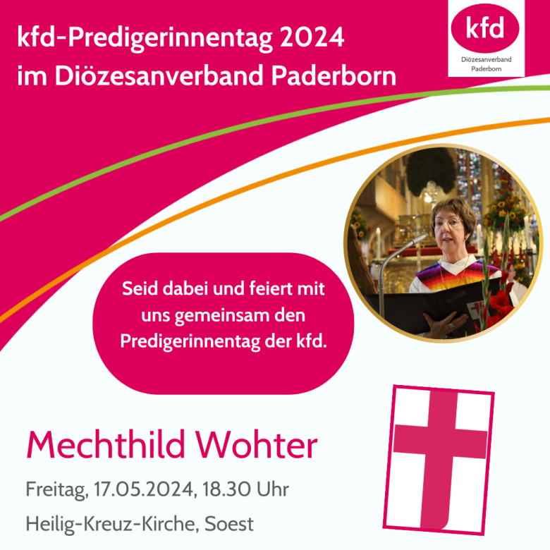 Read more about the article Predigerinnentag am 17.05.24 um 18.30 Uhr in Heilig-Kreuz, Soest